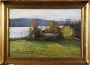 Sensommarlandskap by Olof Hermelin