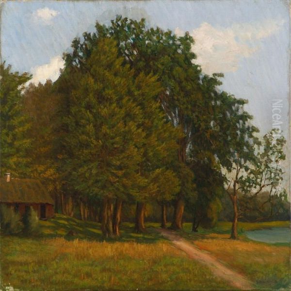 A Landscape With Treesand House - view 1