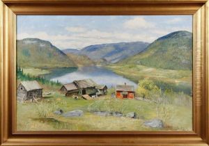 Norrlandsktlandskap Med Gardsidyll
