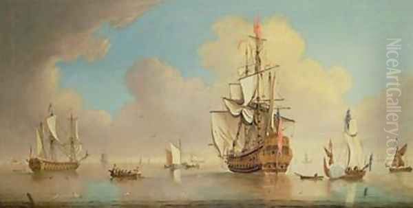 British men-o-war and other ships - view 1