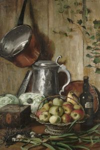 Still Life In A Kitchen by Olof Hermelin