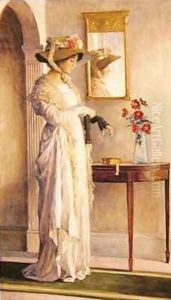A Moments Reflection 1909 by William Henry Margetson
