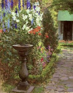 The bird bath by William Henry Margetson