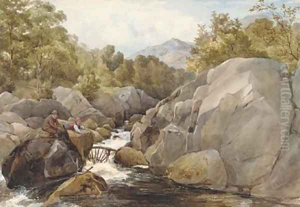 On the Llugwy, North Wales - view 1