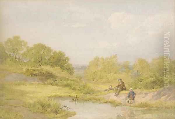 The young anglers by John Henry Mole