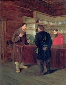 A Tavern 1889 by Timophej Mosgov