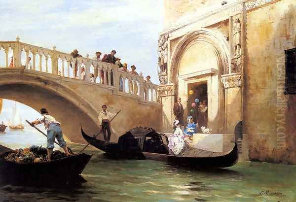 Le Depart pour la Promenade a Venise - view 1