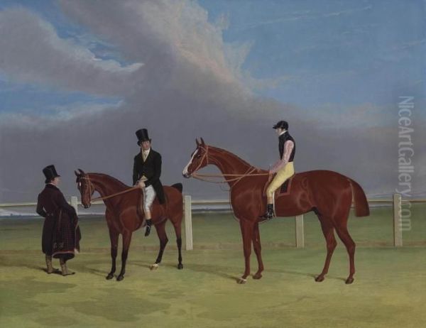 The Colonel With William Scott
Up And John Scott On A Dark Bay Hack, With Groom, Doncaster Racecourse
Beyond - view 1