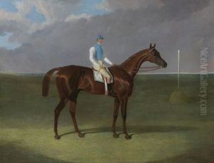 Mr. Ridsdale And Mr. Gully's St. Giles With William Scott Up by John Frederick Herring Snr