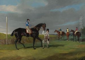 Preparing To Start For The Doncaster Gold Cup by John Frederick Herring Snr