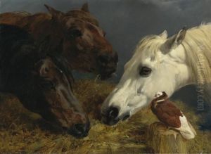 Farmyard Friends by John Frederick Herring Snr