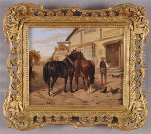 Plough Horses By The Pub