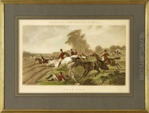 Herring's Fox - Hunting Scenes by John Frederick Herring Snr
