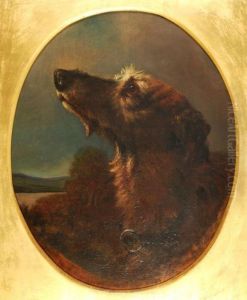 Study Of A Lurcher by John Frederick Herring Snr