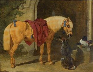 The Cavalier's Charger by John Frederick Herring Snr