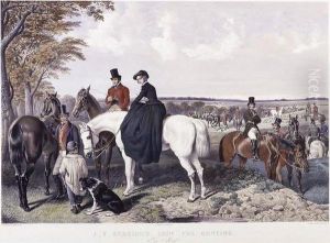 J. F. Herring""s Senr. Fox Hunting by John Frederick Herring Snr