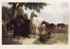 The Seasons - Spring; Summer; Autumn; Winter by John Frederick Herring Snr