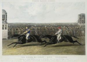 The Flyingdutchman And Voltigeur by John Frederick Herring Snr