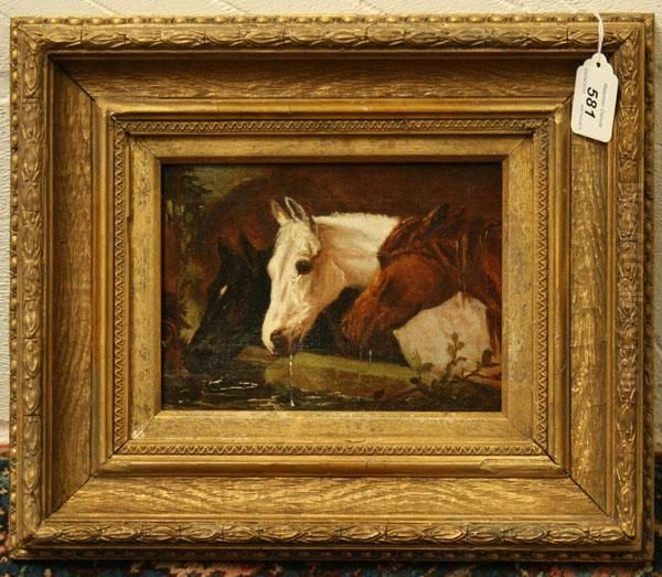 Study Of Three Horses - view 1