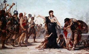 The Sacrifice to the Fatherland 1879 by Georges Moreau de Tours