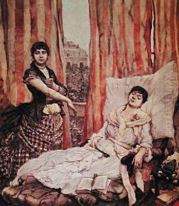 Morphiamania illustration from Le Petit Journal by Georges Moreau de Tours
