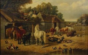 Farmyard Scene by John Frederick Herring Snr