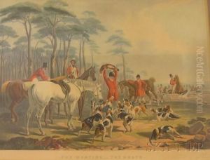 Hunting Scenes by John Frederick Herring Snr