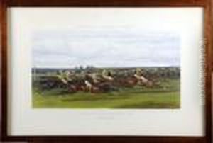 Racing - Plate 3 by John Frederick Herring Snr
