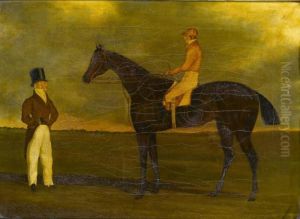 Portraits Of The Racehorses Tarrare And Birmingham by John Frederick Herring Snr