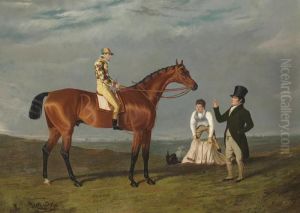 Memnon, A Bright Bay, William Scott Up, Wearing The Harlequincolors Of Lord Darlington by John Frederick Herring Snr