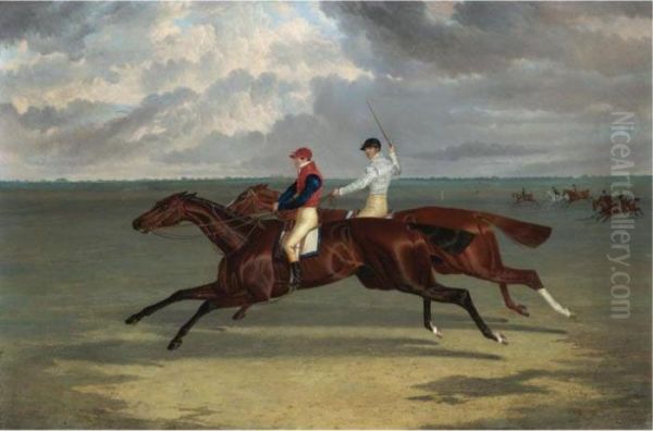 The Match Between
Priam
And
Augustus
At Newmarket - view 1