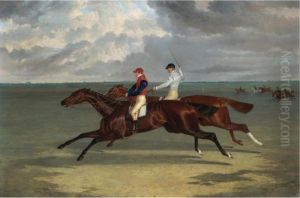 The Match Between 
Priam
 And 
Augustus
 At Newmarket by John Frederick Herring Snr