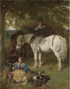 The Noon Day Rest by John Frederick Herring Snr