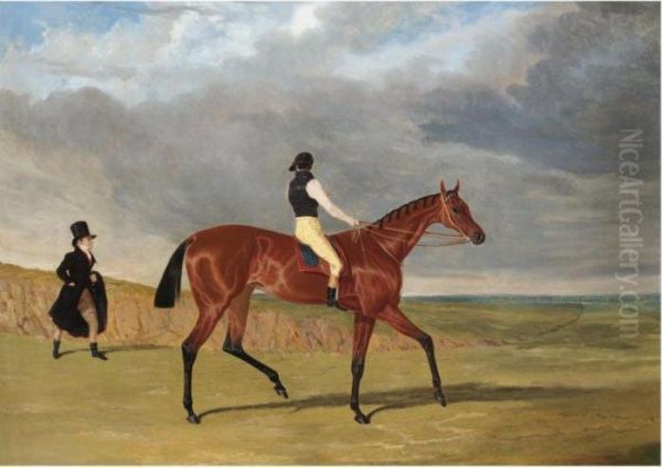 The Hon. Edward Petre's Bay Filly 
Matilda
, Winner Of The 1827 St Leger, With James Robinson Up And Trainer Jonathan Scott - view 1