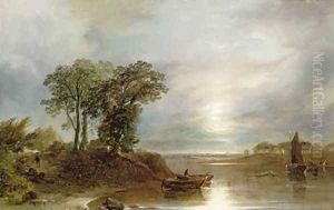 Salmon Nets by Horatio McCulloch