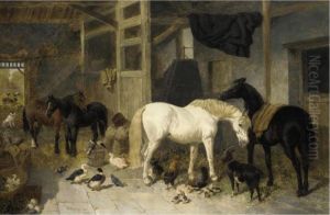 Stable Mates by John Frederick Herring Snr