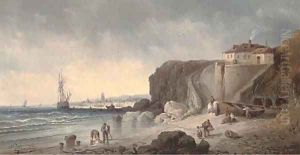 Outside the port of Genoa by Federico Mazzotta