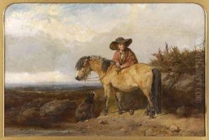 A Walk In The Countryside by John Frederick Herring Snr