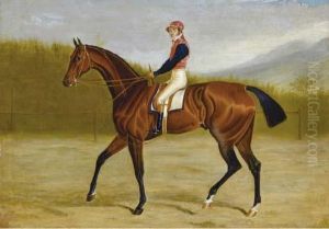 Racehorse With Jockey Up