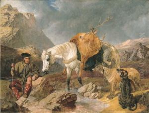 The Return From Deer Stalking by John Frederick Herring Snr