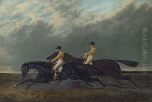 The Finish Of The Doncaster St. Leger 1840: Launcelot