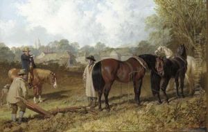 Morning, Preparing To Plough by John Frederick Herring Snr