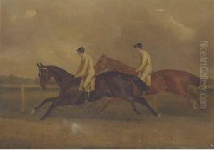 The Celebrated St. Leger, 1840, With Lord Westminster's Launcelotand Maroon
