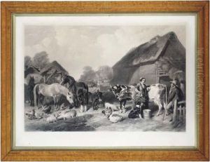 In The Farmyard, By G. Paterson by John Frederick Herring Snr