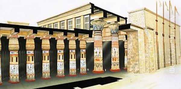 A reconstruction of part of the Hypostyle Hall - view 1