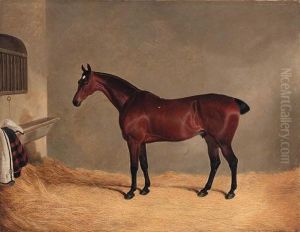 A Bay Horse In A Stable