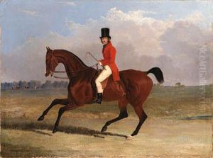 Major Henry Robert Bullock On A Bay Hunter