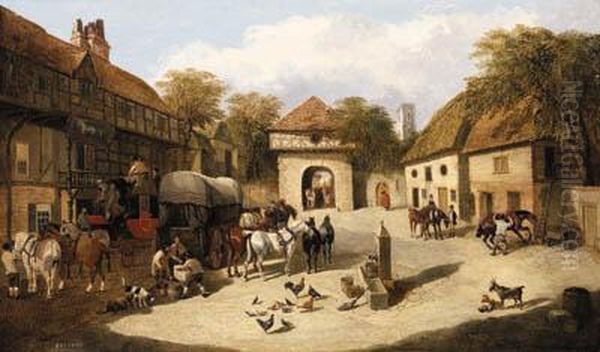 The York To London Mail Coach Outside The Horse And Jockeyinn - view 1