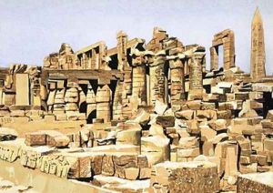 The ruins of the Temple of Amun of Karnak by John Marshall