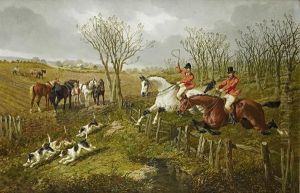 O'er The Sticks by John Frederick Herring Snr